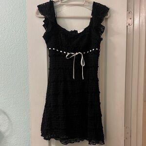All in Favor Black Lace Dress